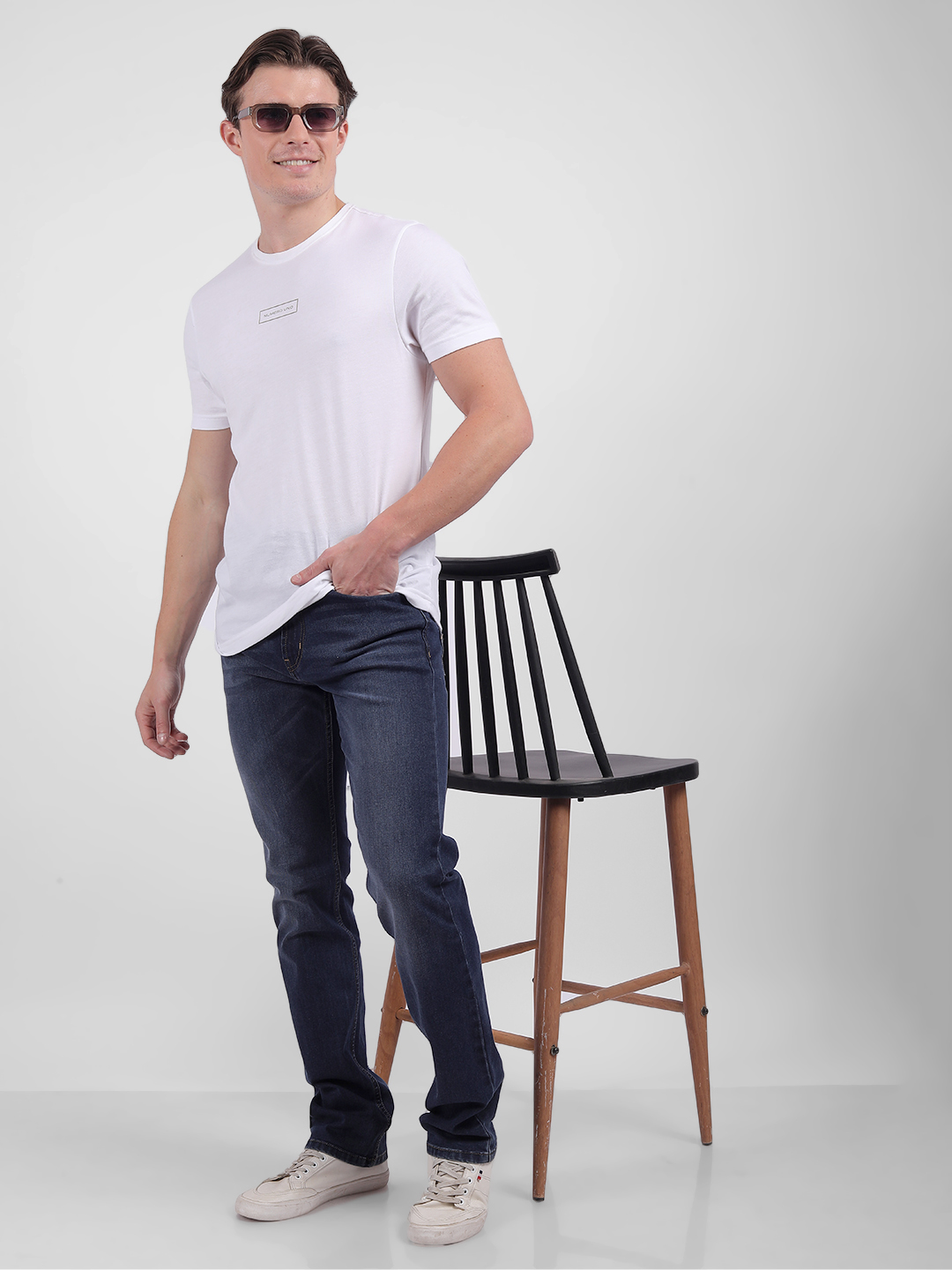 Numero Uno Men Faded Blue Jeans